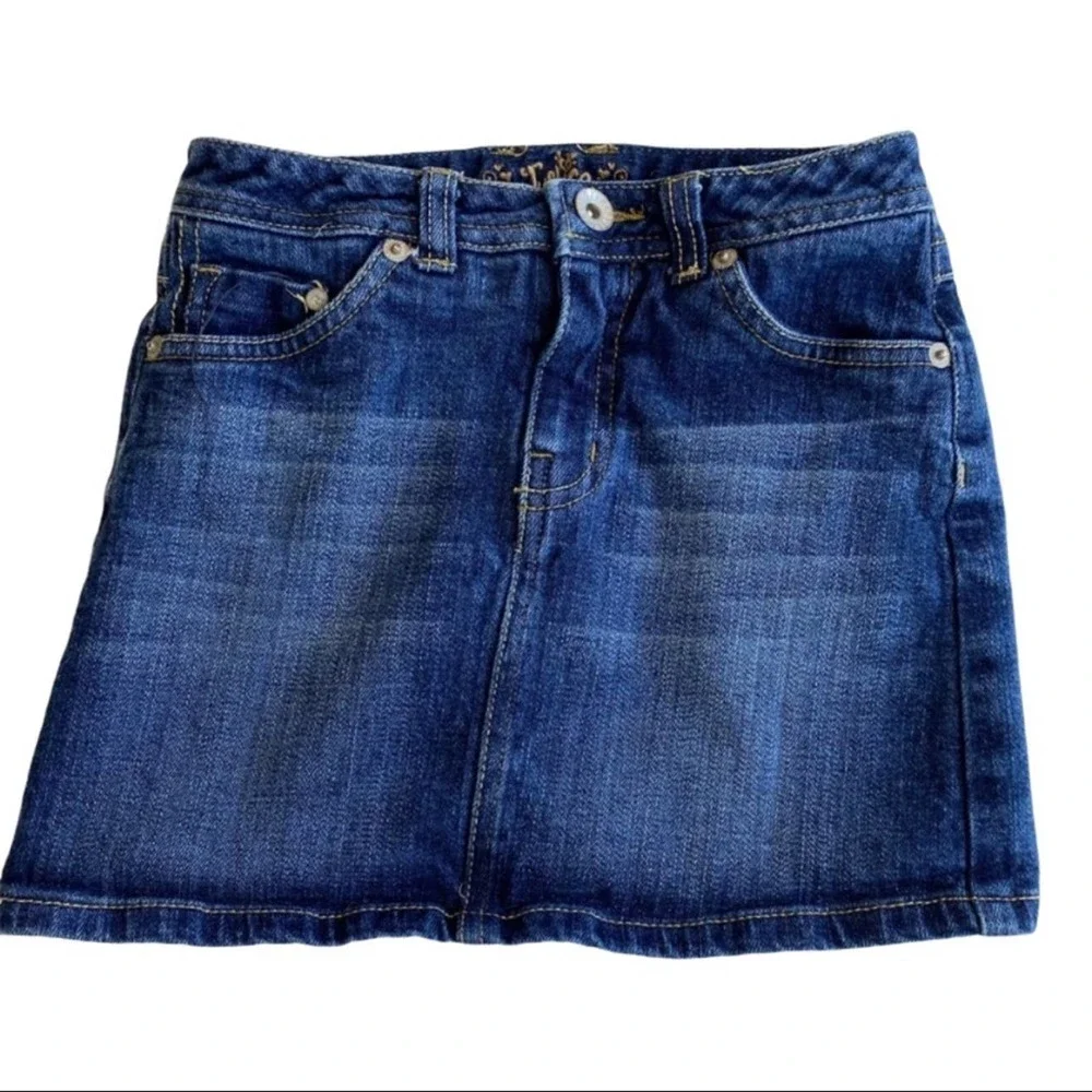 Justice Girls Denim Skirt Size 10 Slim